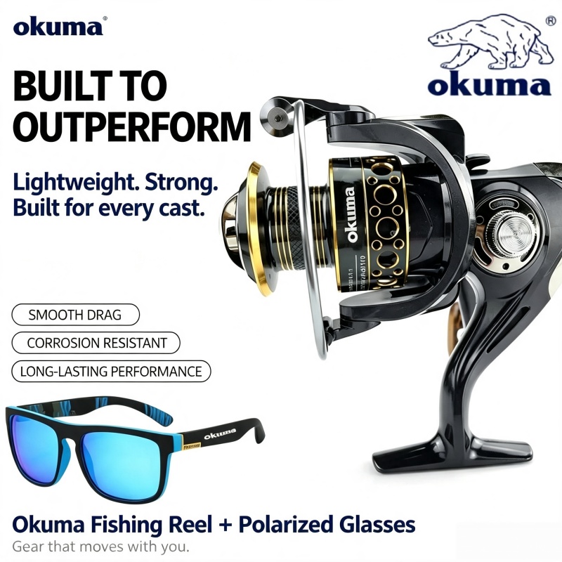 Abu Garcia Reel Max - Carrete de Pesca OKUMA-Spinning, Carrete de