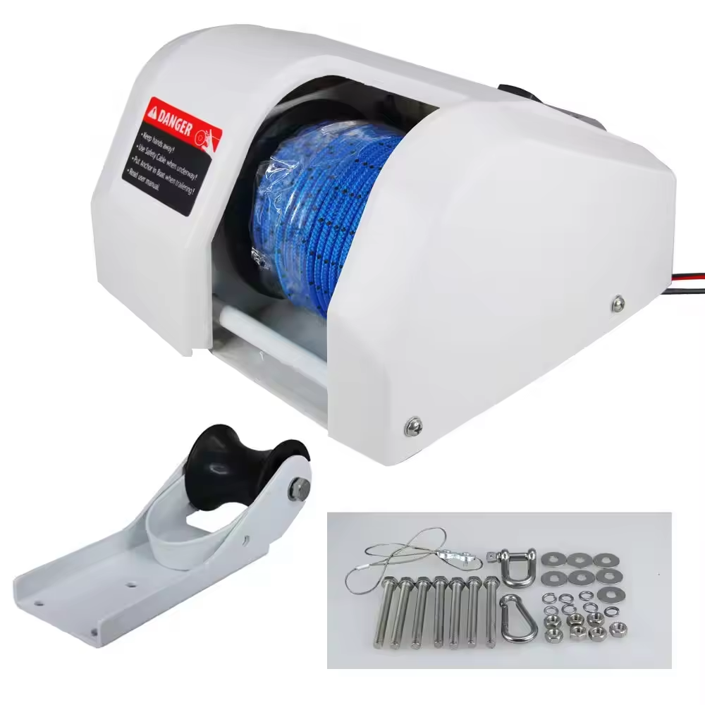 Cabrestante eléctrico de 12V c - Fishing Kayak Anchor reseña y precio